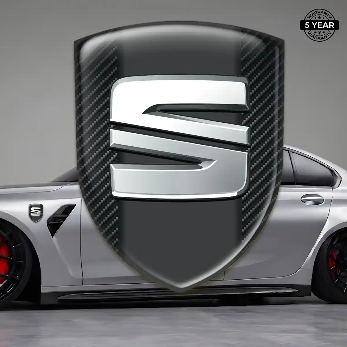 Seat Automotive Emblem Sticker Signature Grade
