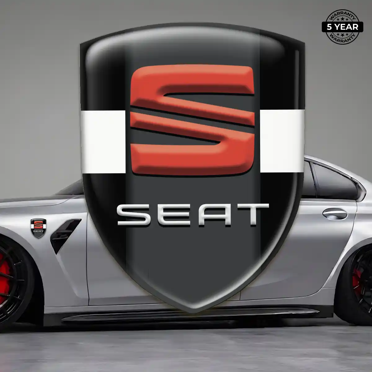 Seat Automotive Logo Sticker Refined Design