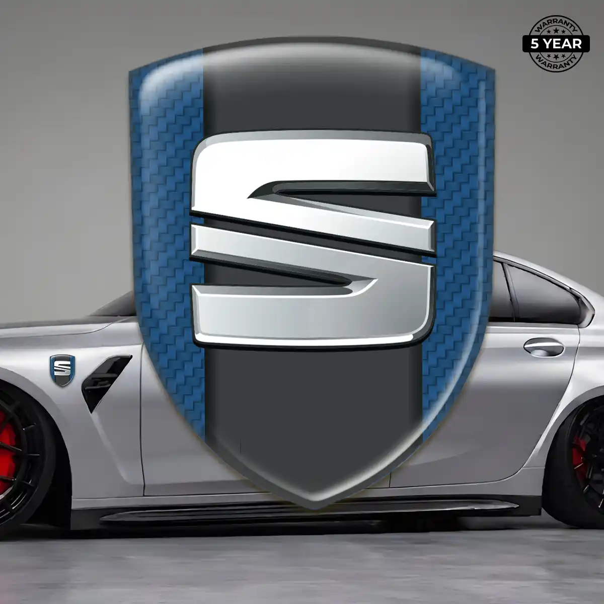 Seat Automotive Resin Decal Refined Design