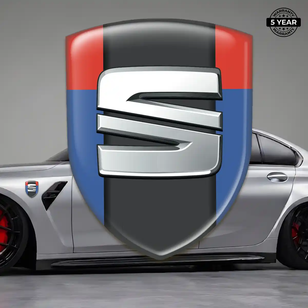 Seat Automotive Resin Decal Sleek Style