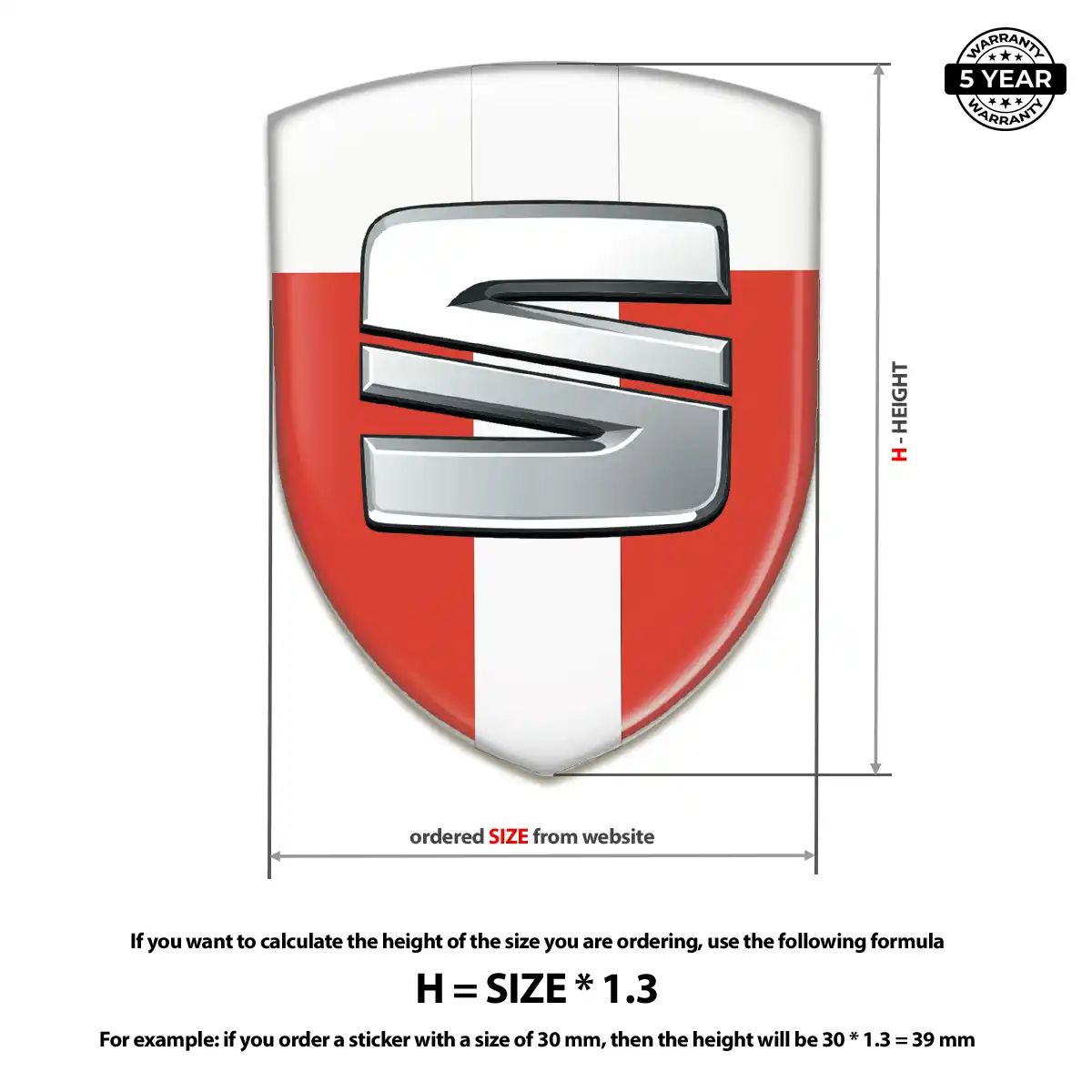 Seat Automotive Resin Decal Superior Craft
