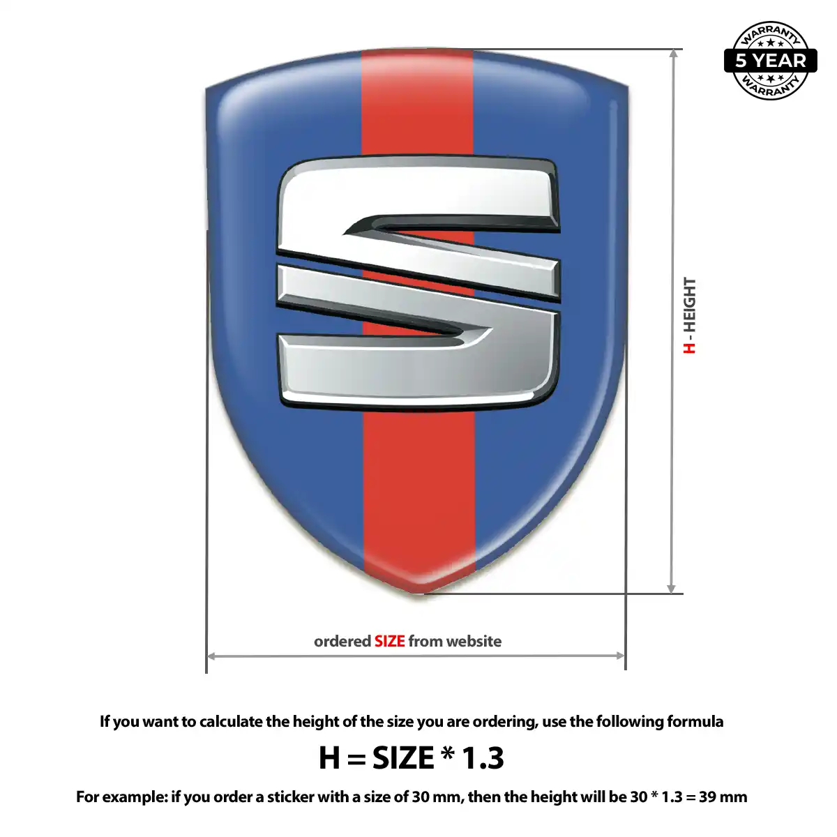 Seat Badge Elite Finish