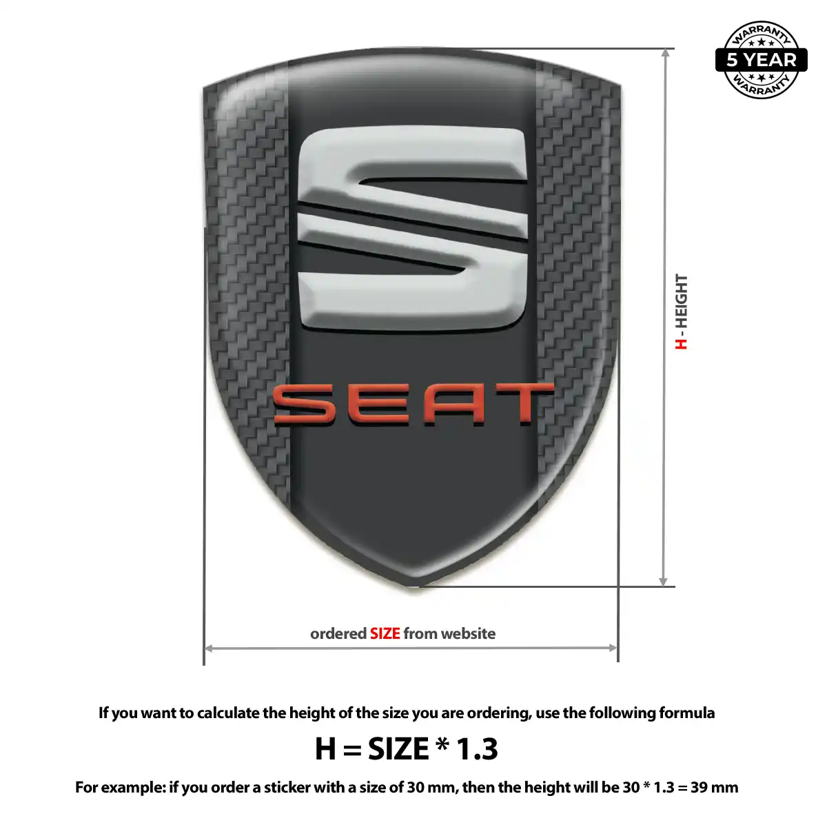 Seat Badge Prestige Line