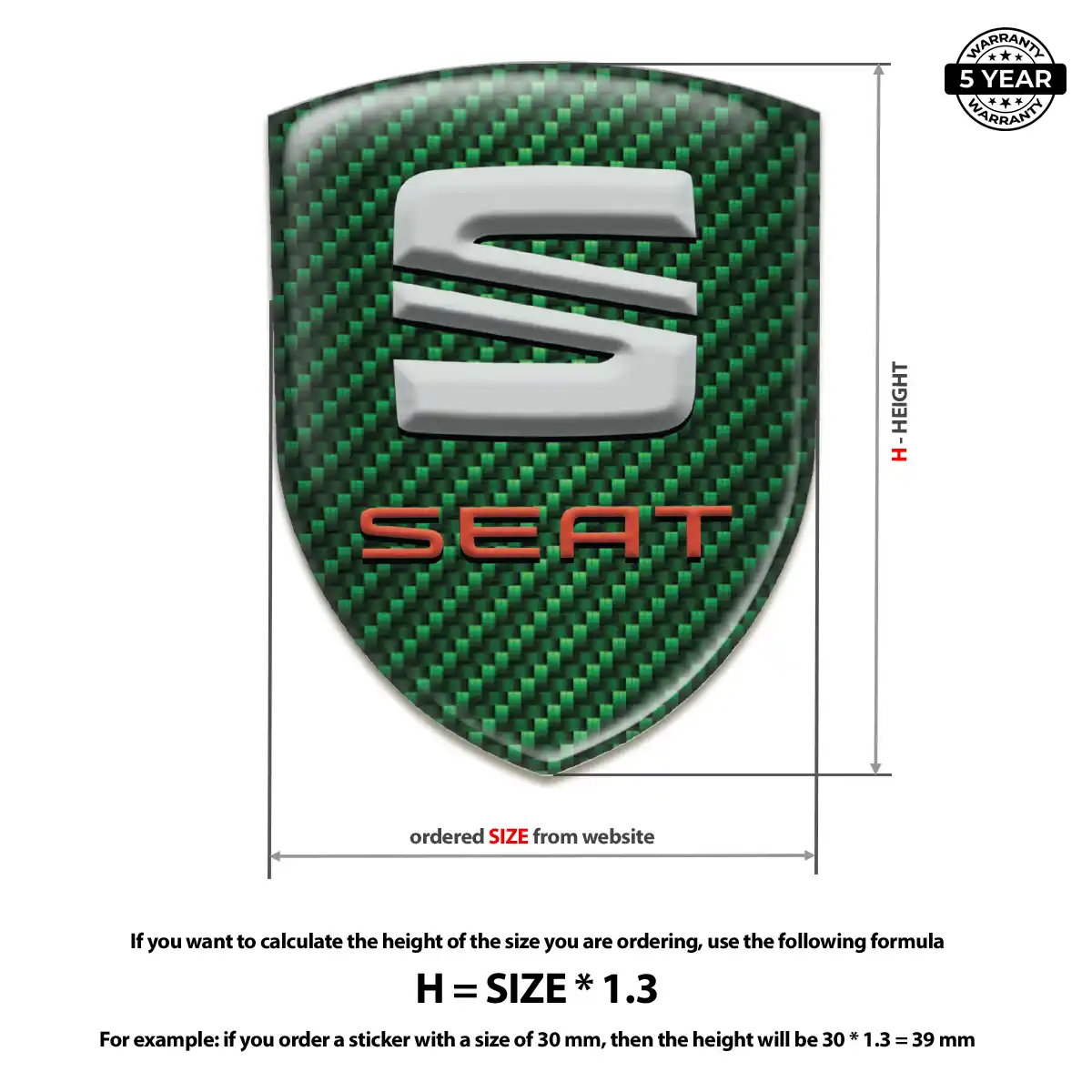 Seat Badge Prime Quality