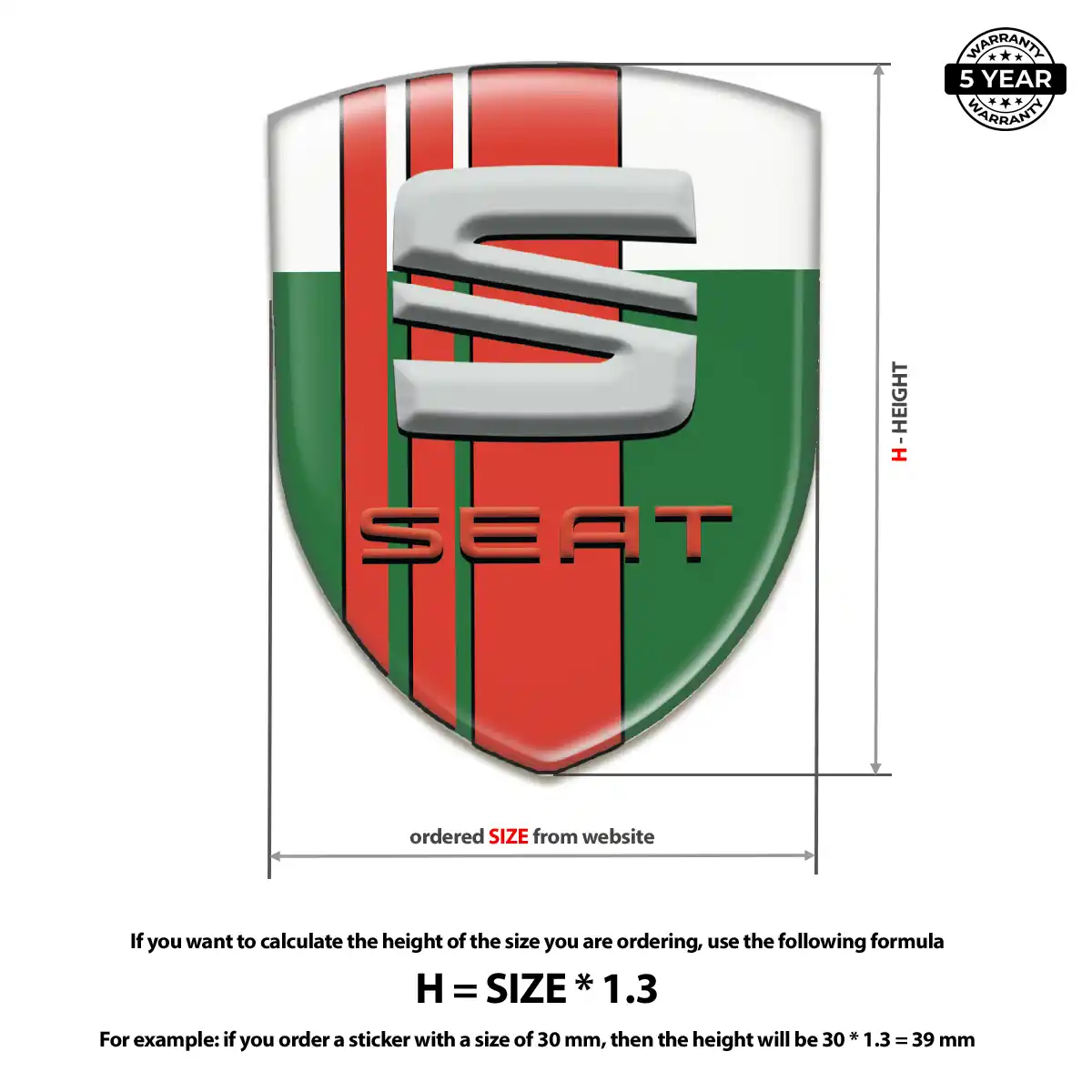 Seat Badge Refined Design