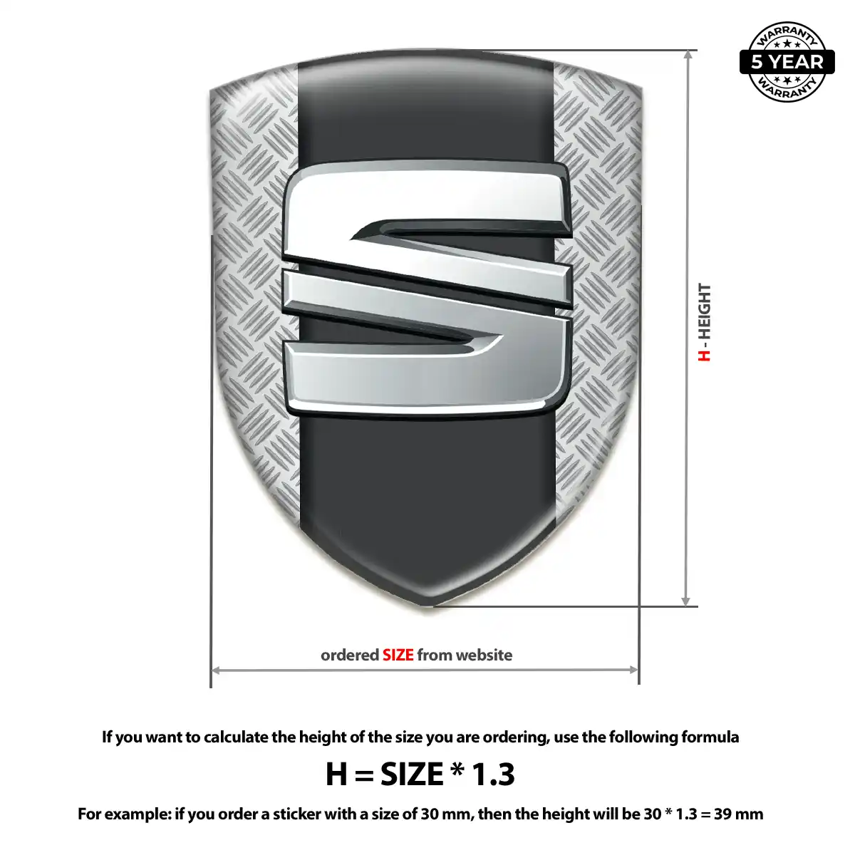 Seat Car Badge Sticker Prime Quality