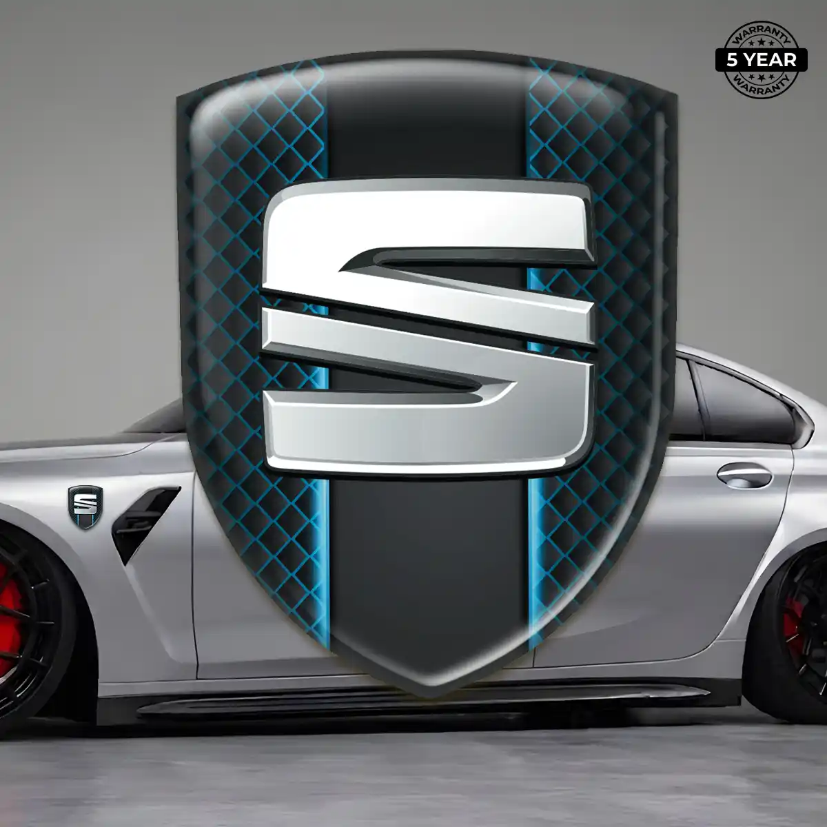 Seat Car Emblem Decal Elite Finish
