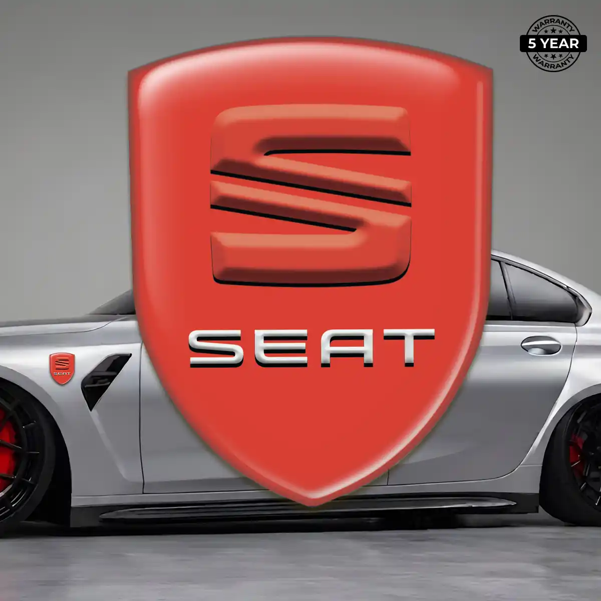 Seat Car Emblem Decal Refined Design