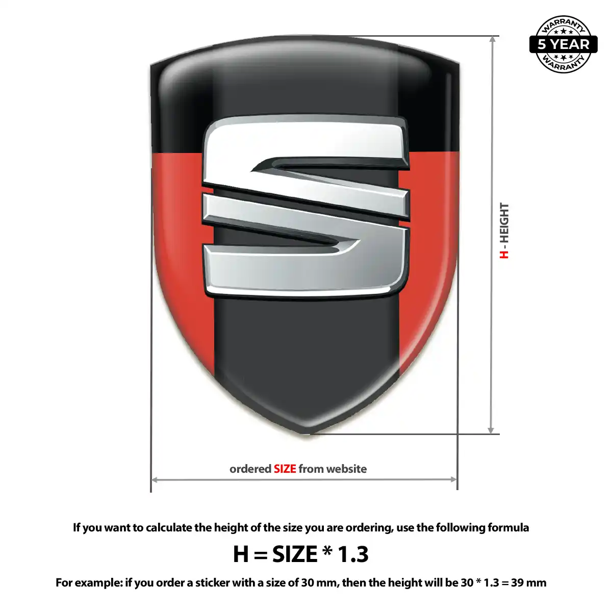 Seat Car Emblem Decal Superior Craft