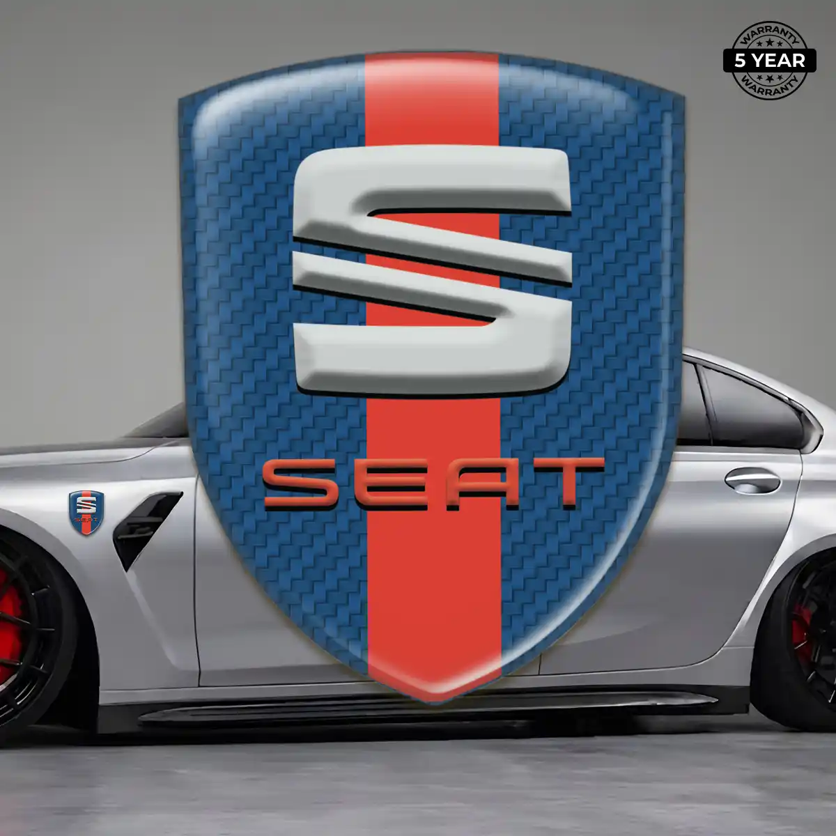Seat Car Emblem Overlay Refined Design