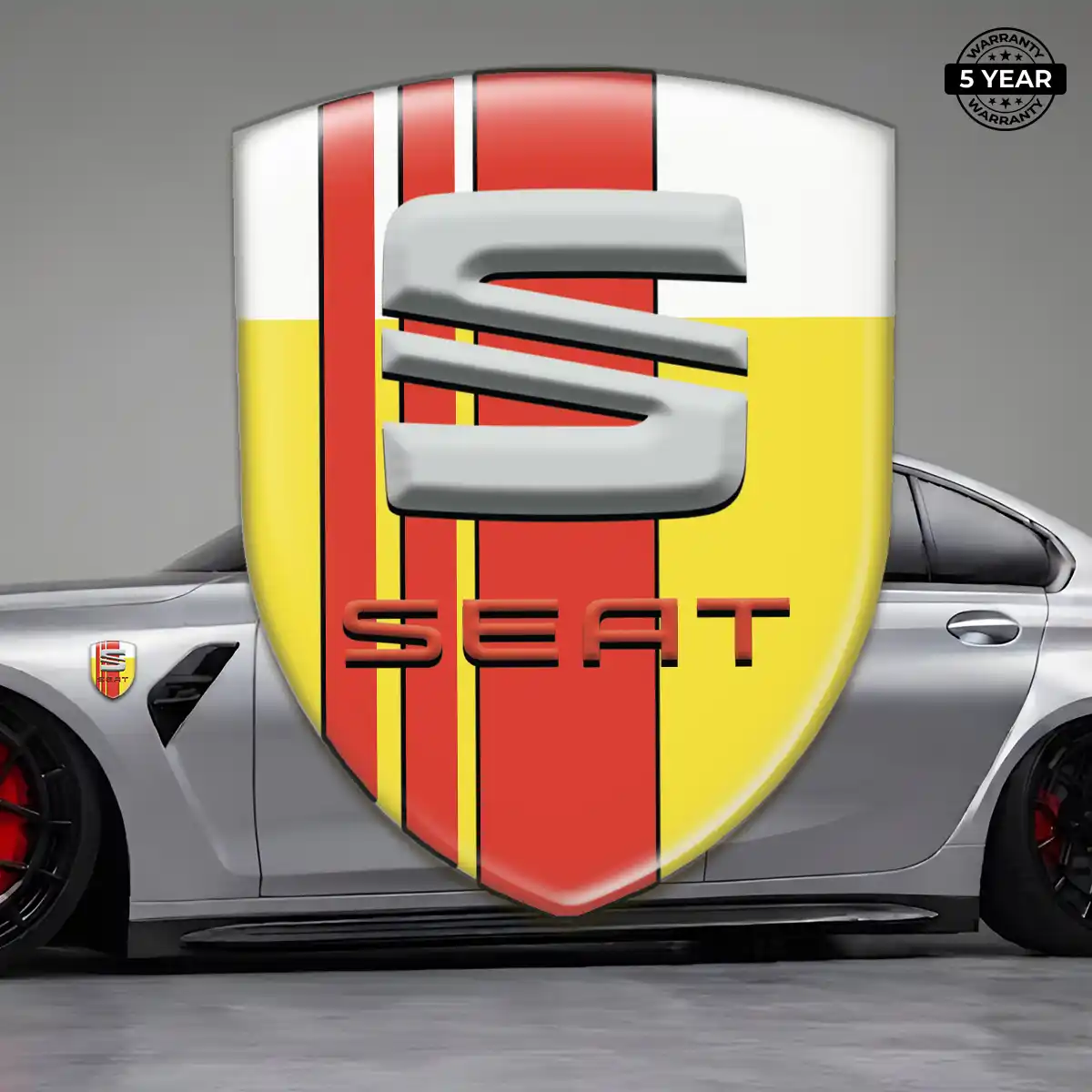 Seat Car Emblem Overlay Signature Grade
