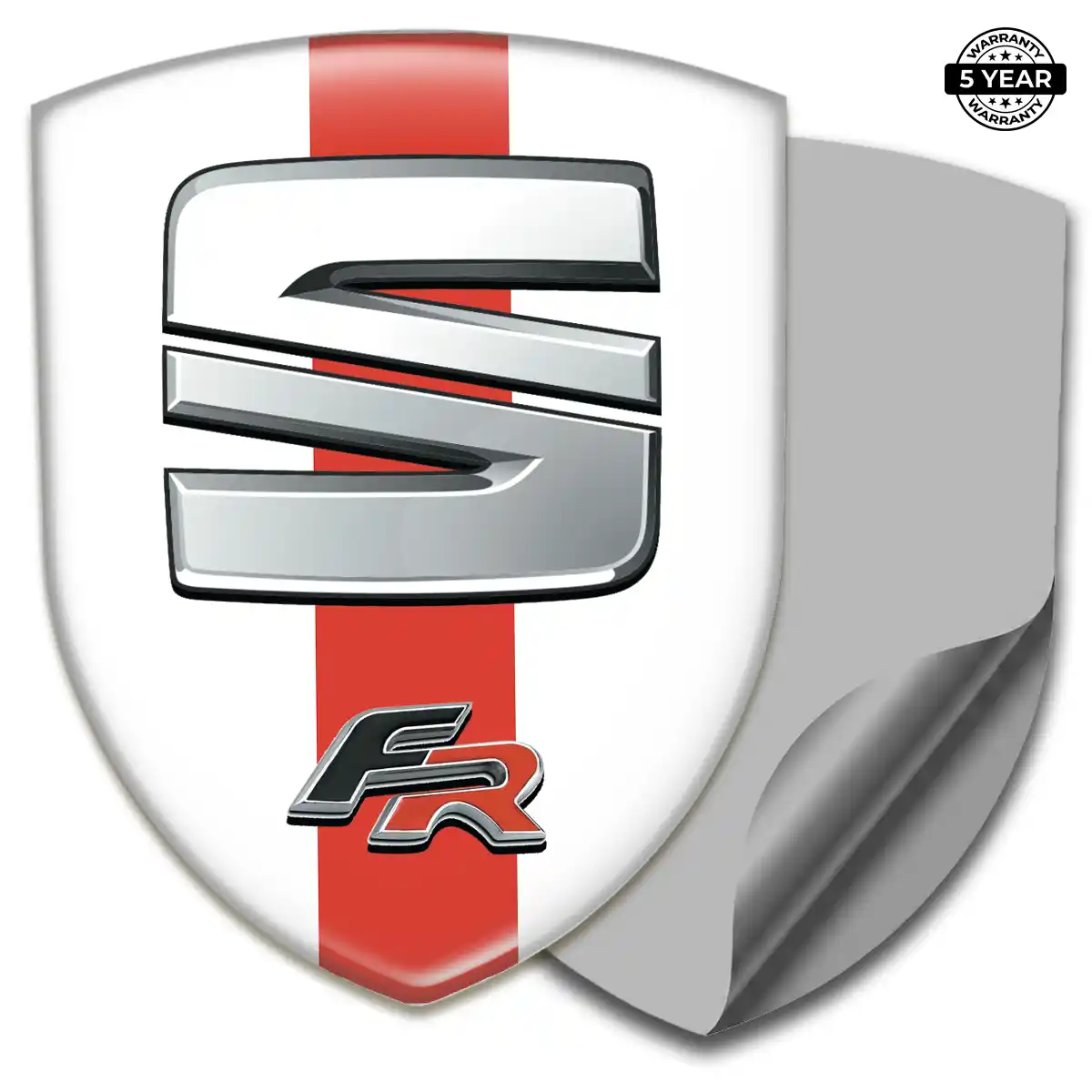 Seat Car Emblem Overlay Sleek Style