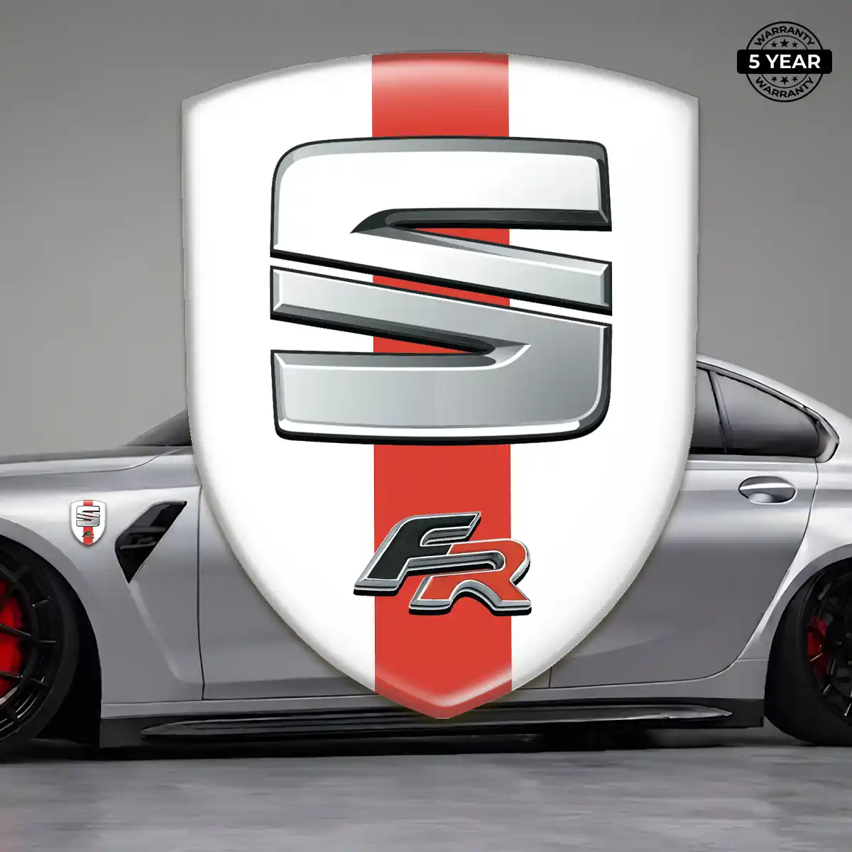 Seat Car Emblem Overlay Sleek Style