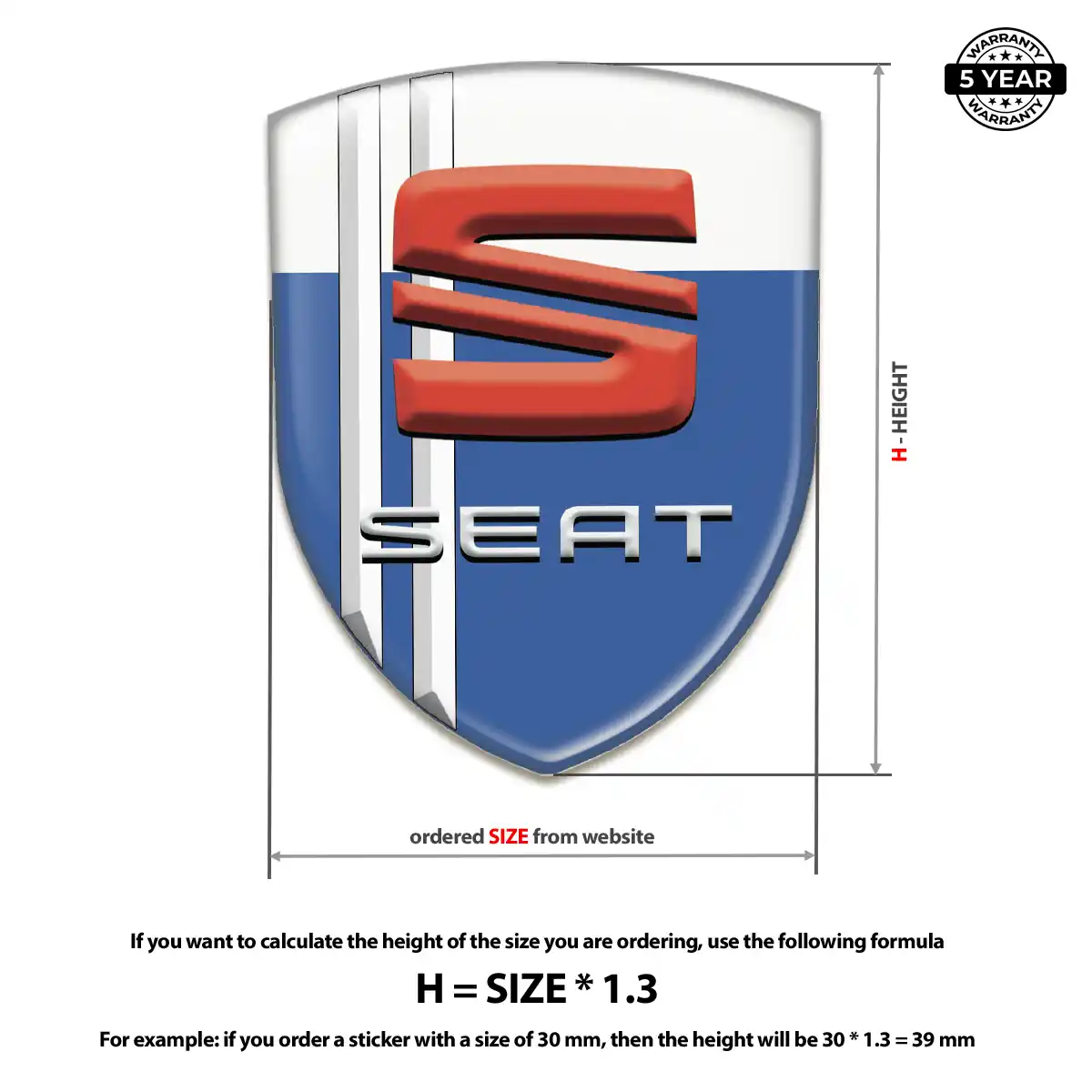 Seat Car Emblem Overlay Superior Craft