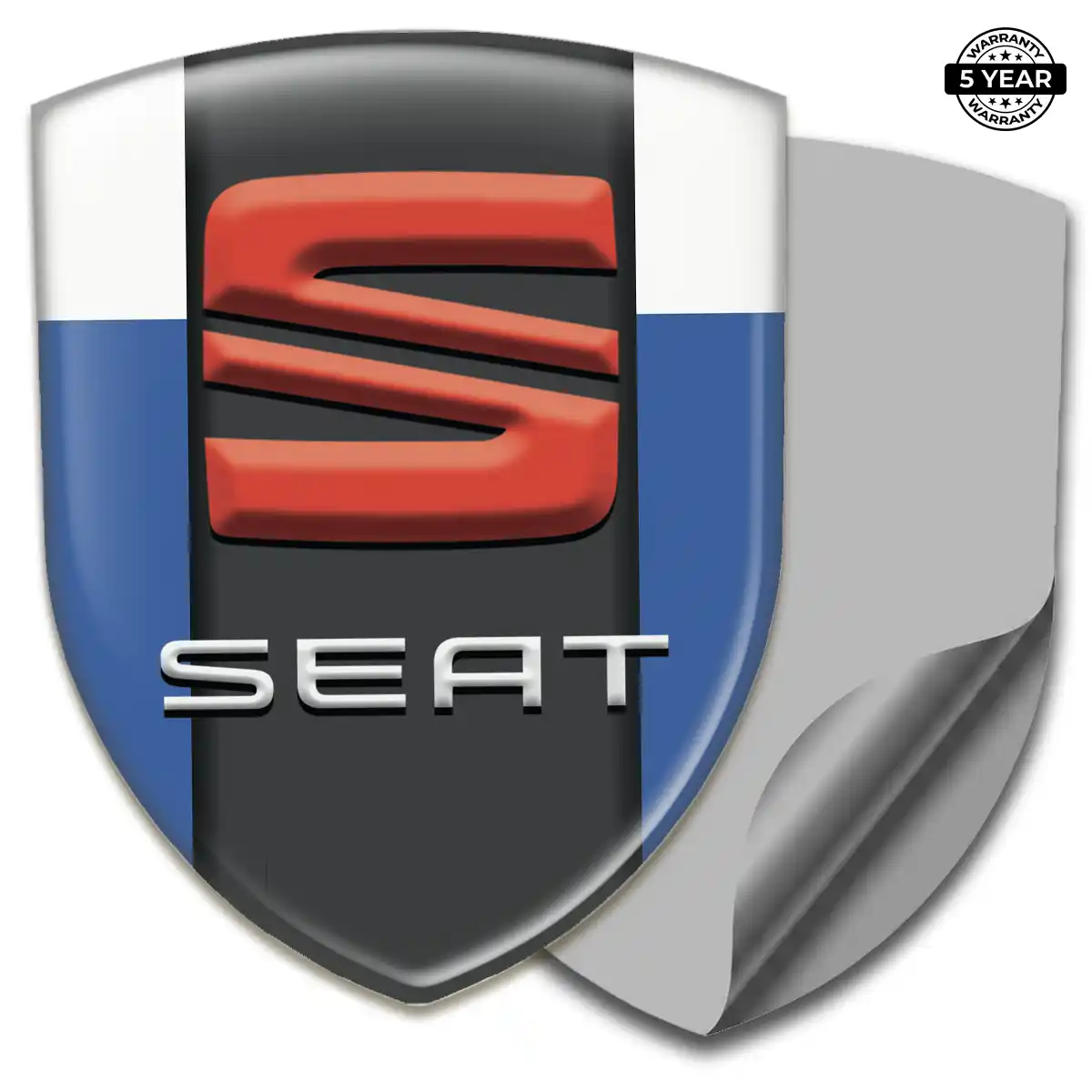 Seat Car Emblem Sticker Elite Finish