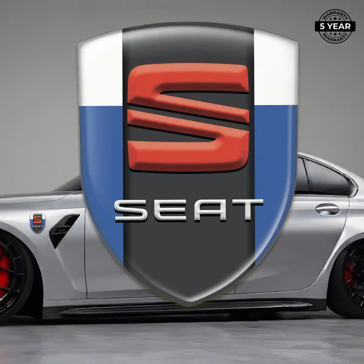 Seat Car Emblem Sticker Elite Finish