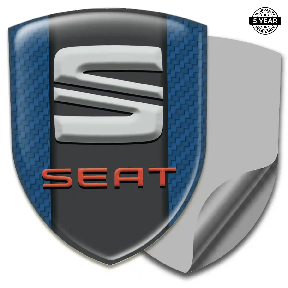Seat Car Emblem Sticker Sleek Style