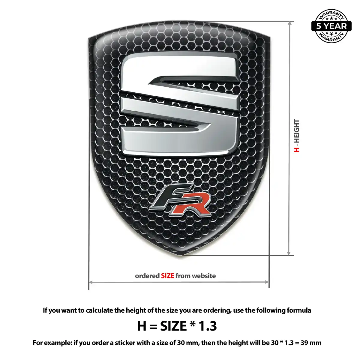 Seat Car Logo Decal Sleek Style