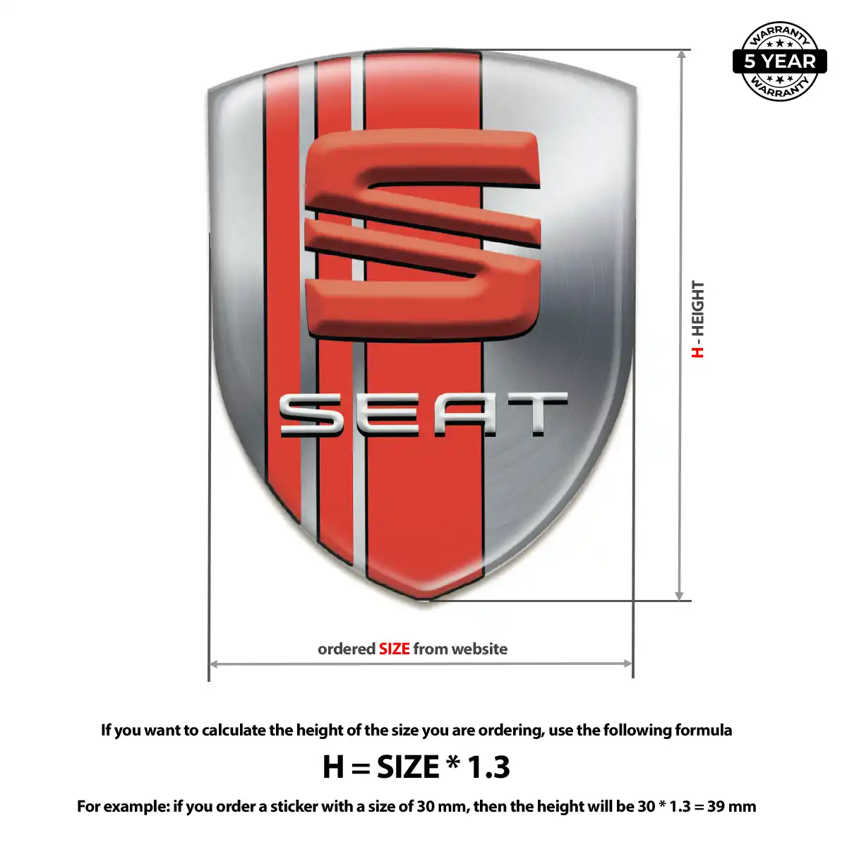 Seat Car Logo Decal Superior Craft