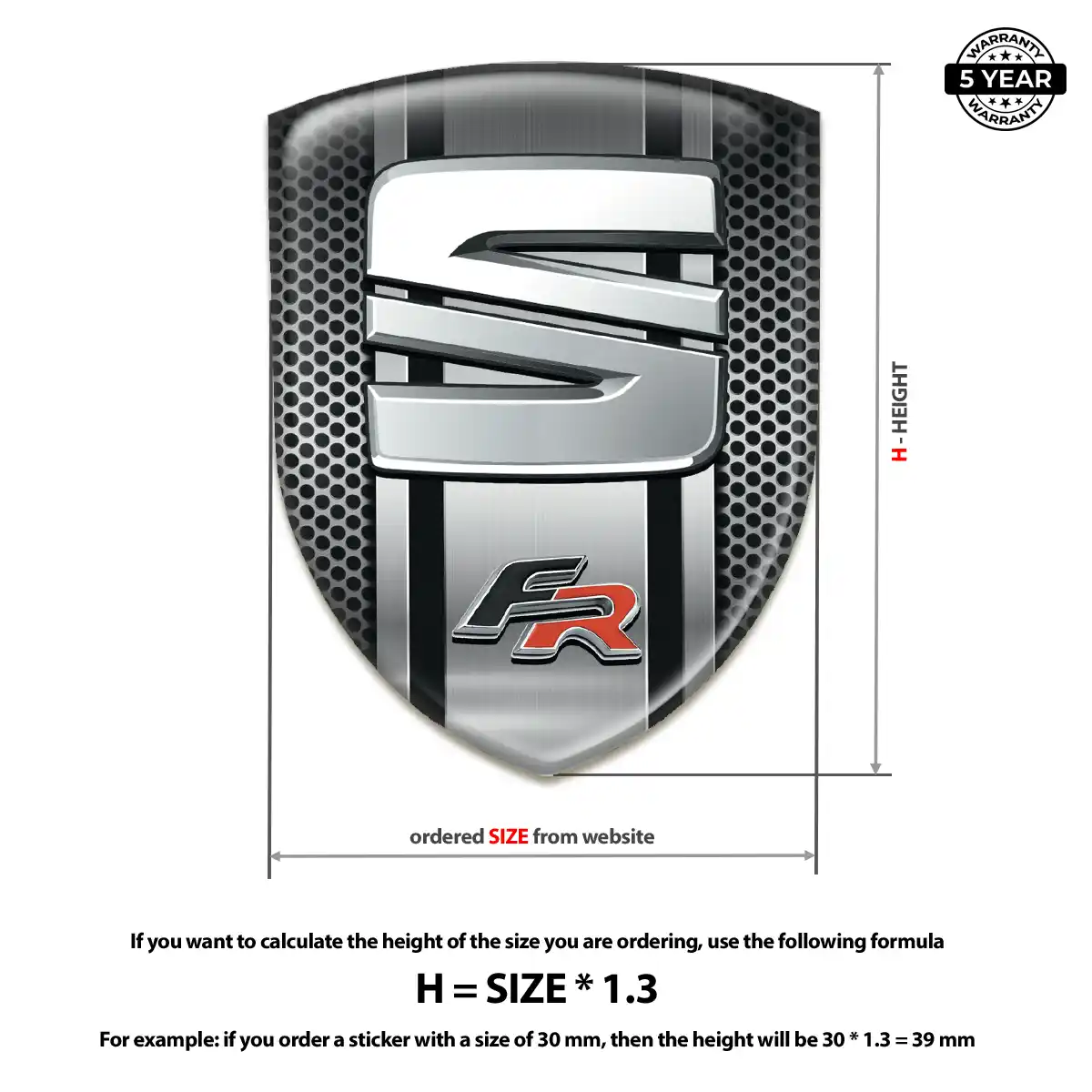 Seat Crest Emblem Prestige Line