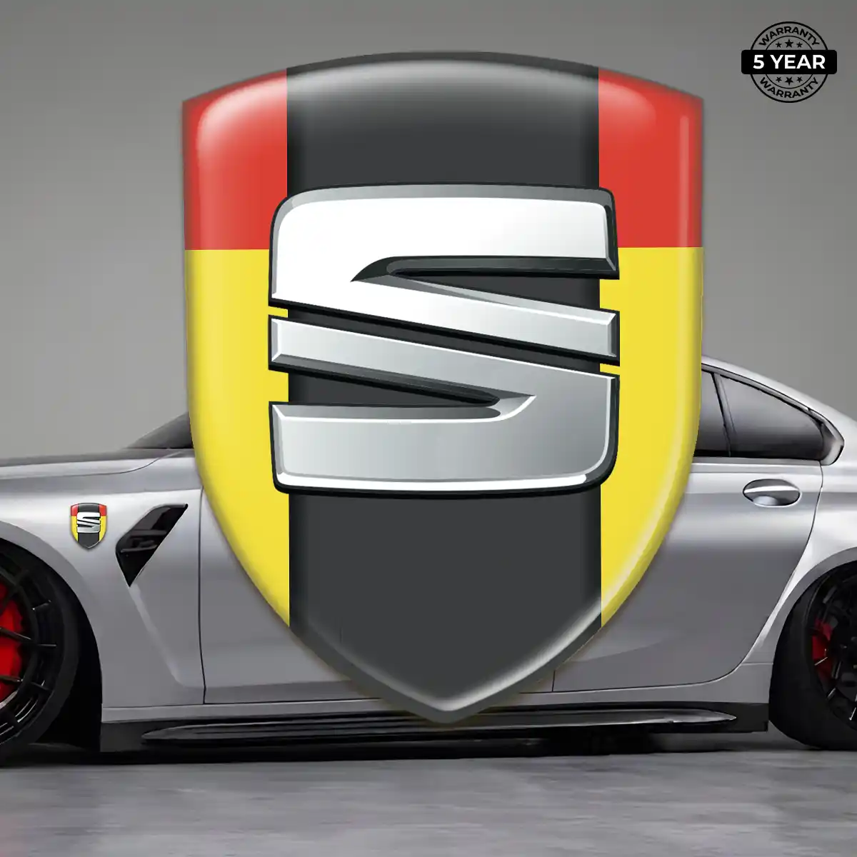 Seat Crest Emblem Refined Design