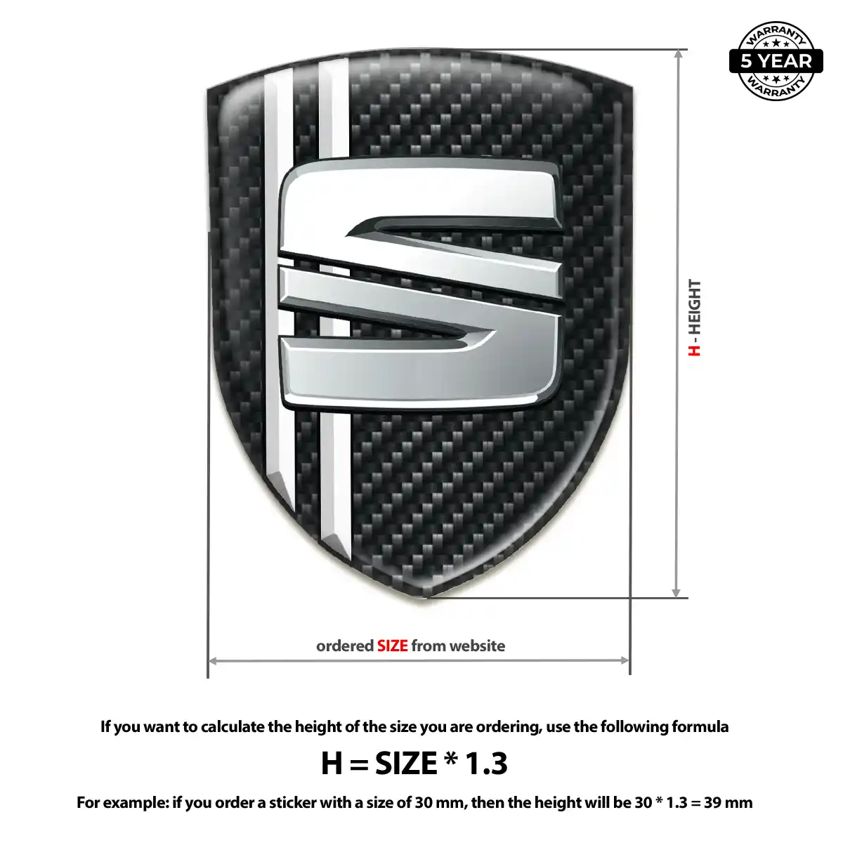 Seat Crest Emblem Superior Craft