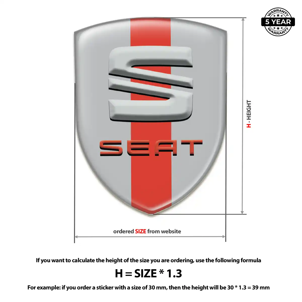 Seat Crest Logo Emblem Refined Design
