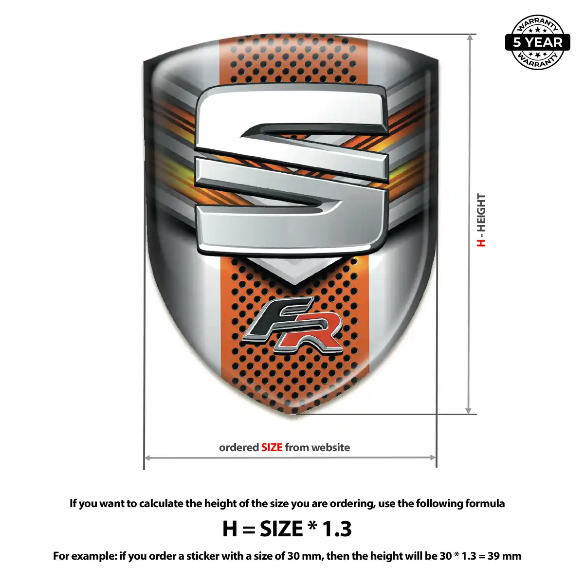 Seat Crest Logo Emblem Signature Grade
