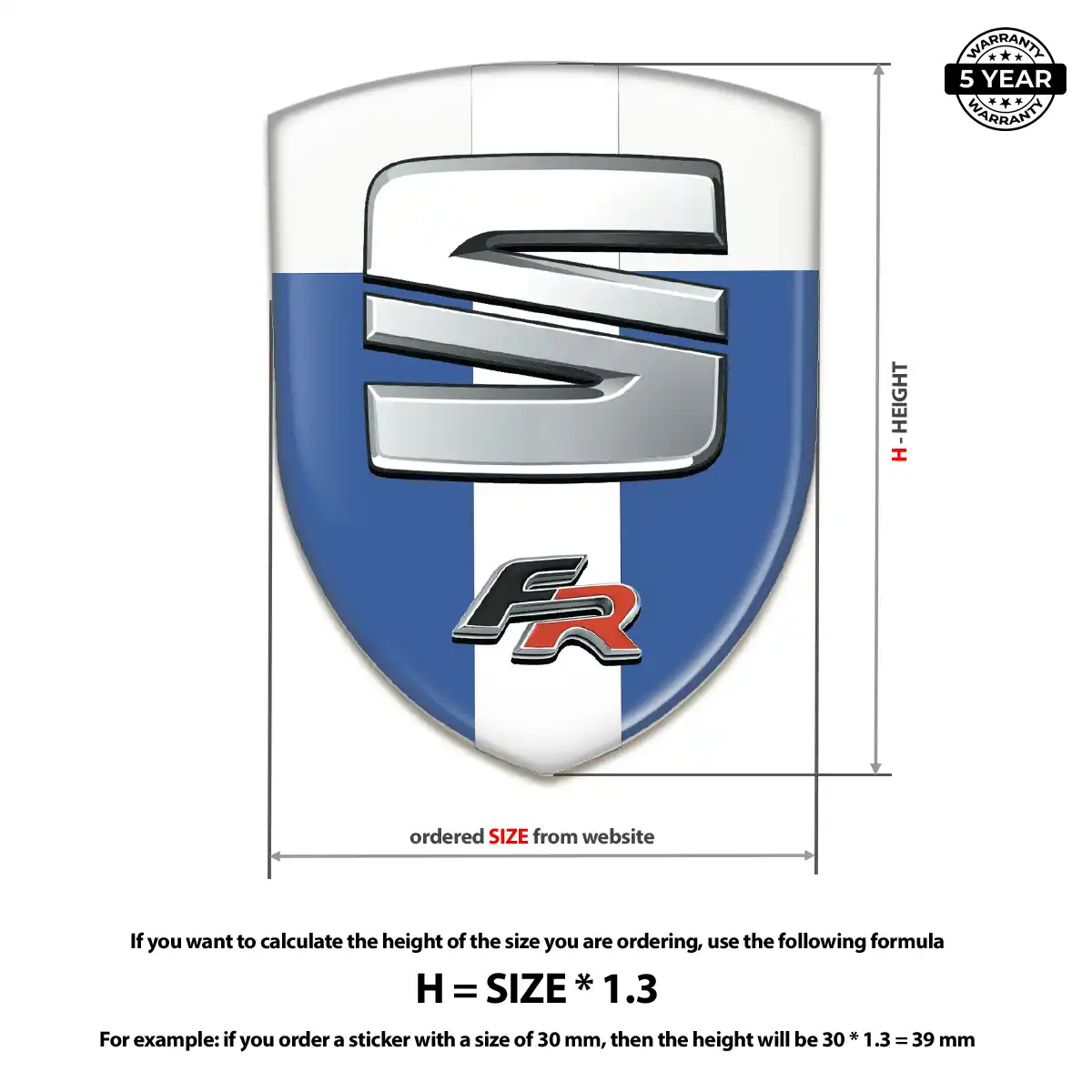 Seat Crest Logo Emblem Superior Craft