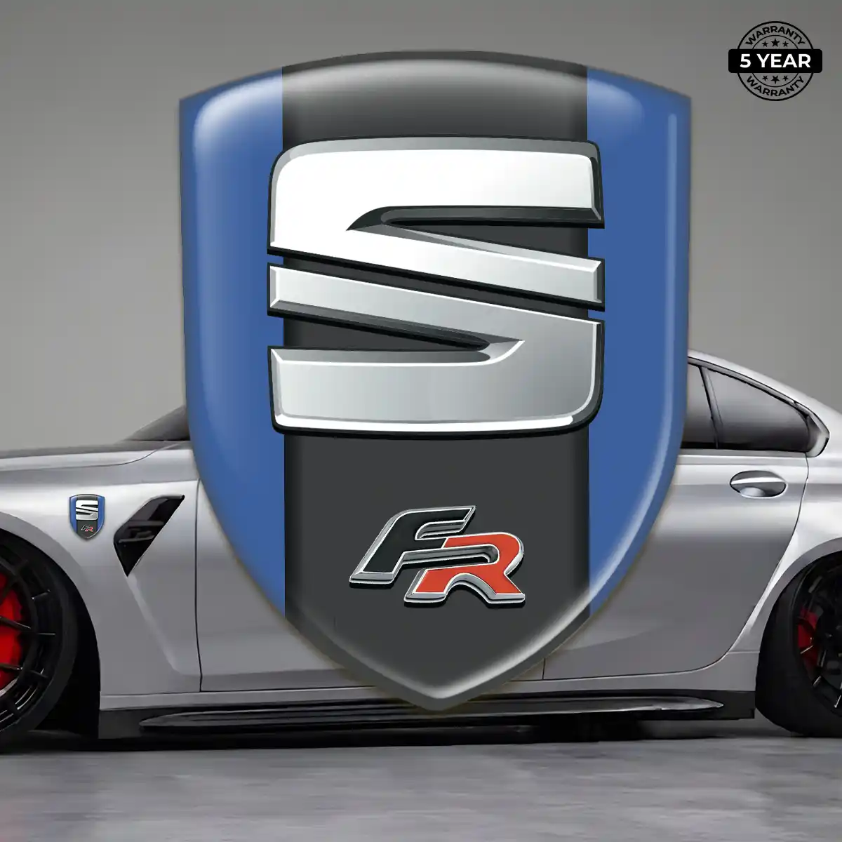 Seat Domed Badge Elite Finish