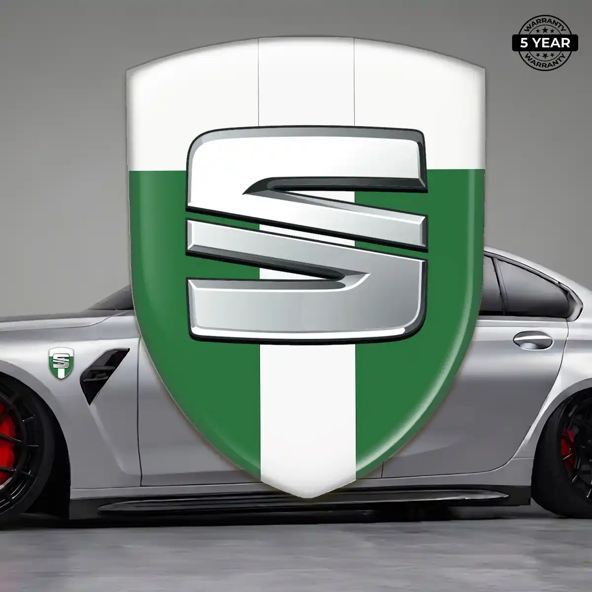Seat Domed Badge Refined Design