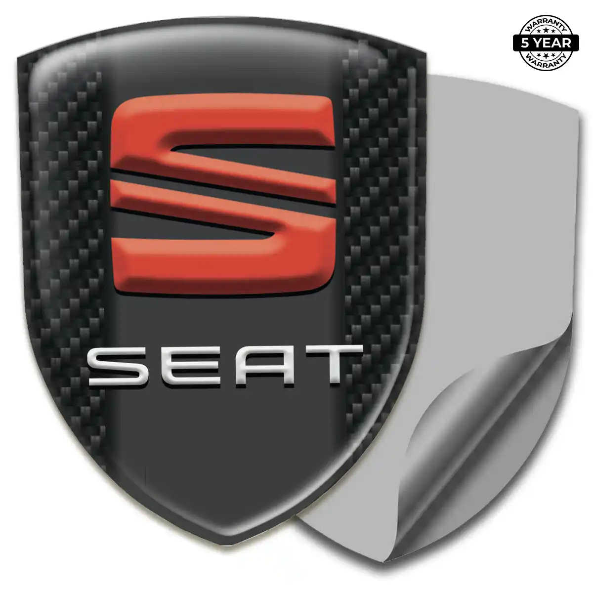 Seat Domed Badge Sleek Style