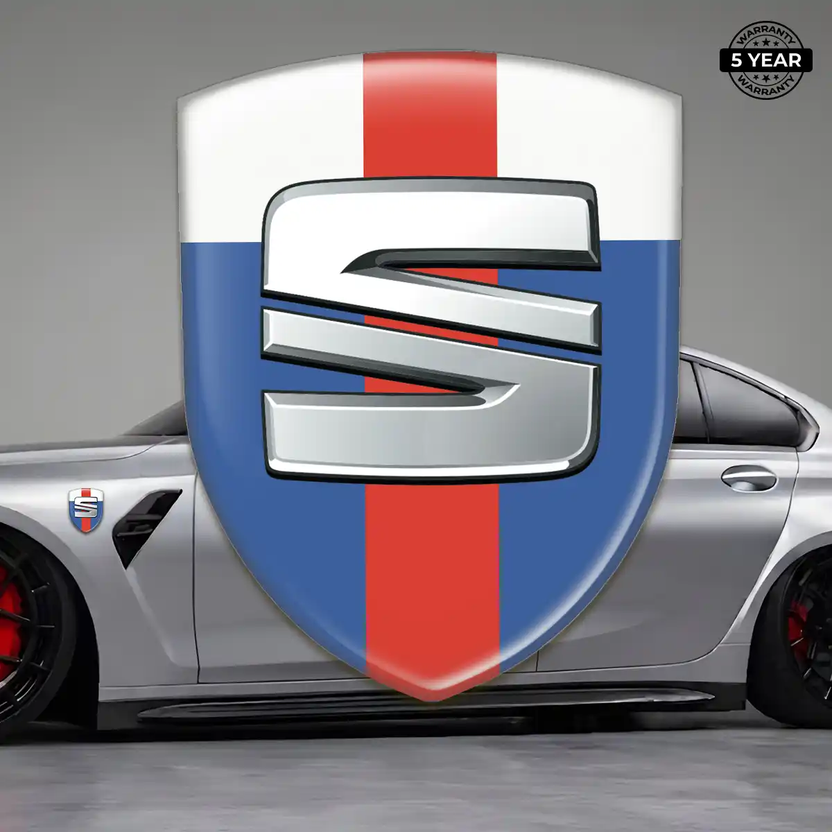 Seat Domed Car Sticker Signature Grade