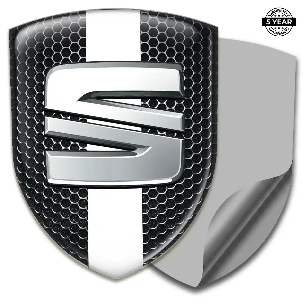 Seat Domed Decal Refined Design