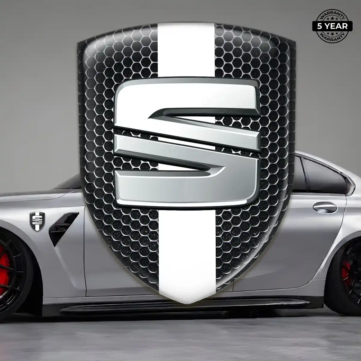 Seat Domed Decal Refined Design