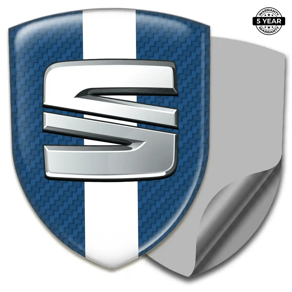 Seat Domed Decal Sleek Style