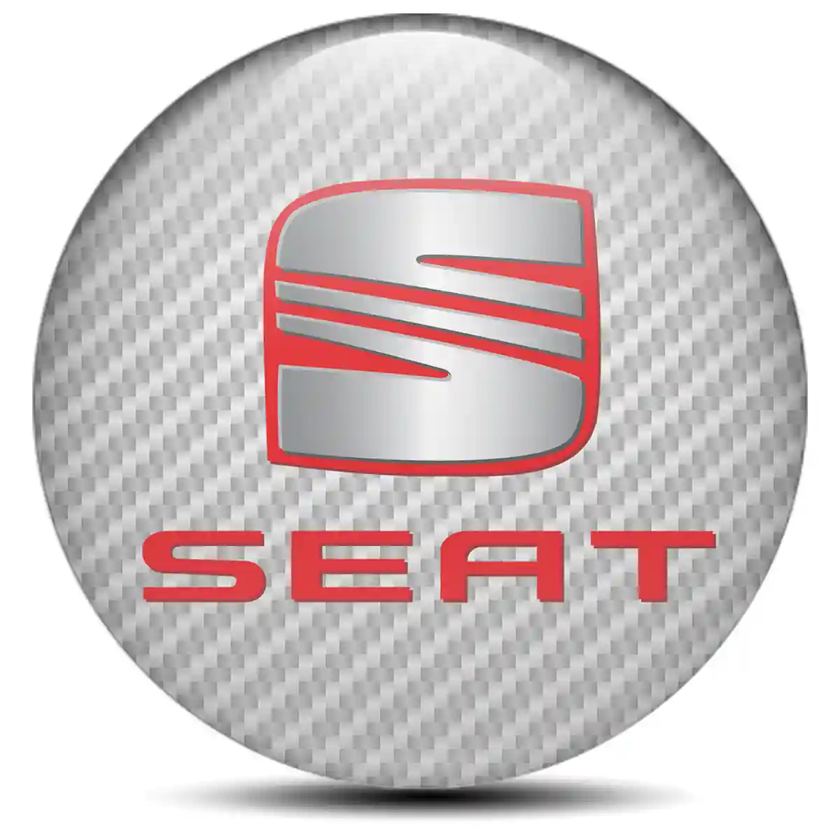 Seat Domed Emblem Self-Adhesive Sleek Style