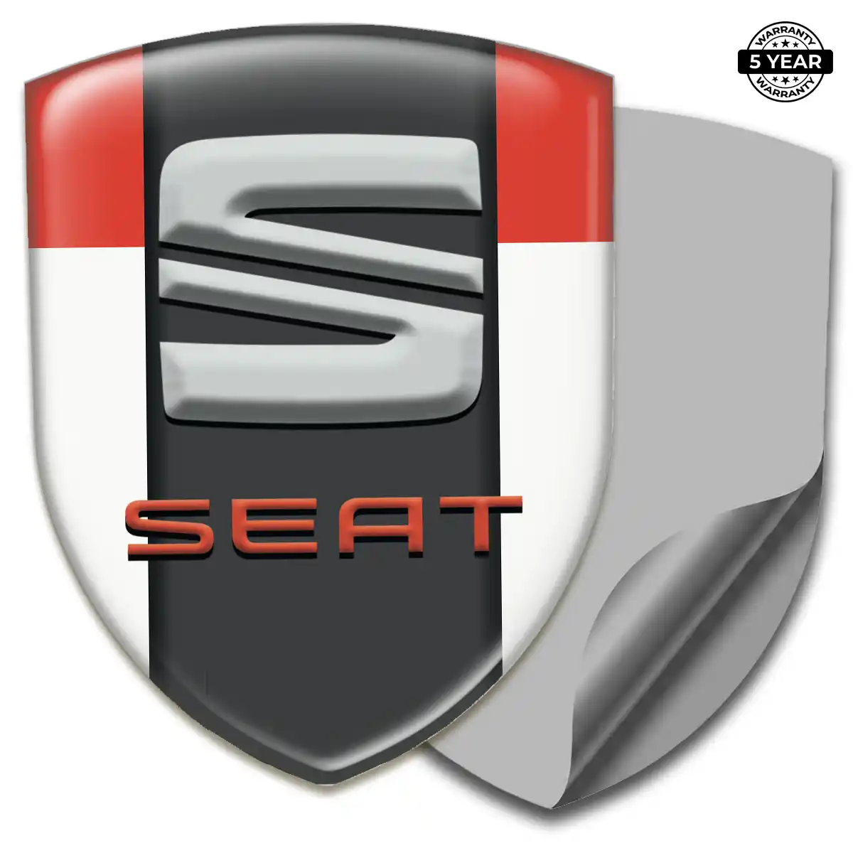 Seat Domed Logo Decal Prime Quality
