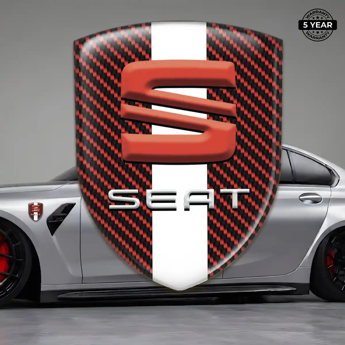 Seat Domed Logo Decal Signature Grade