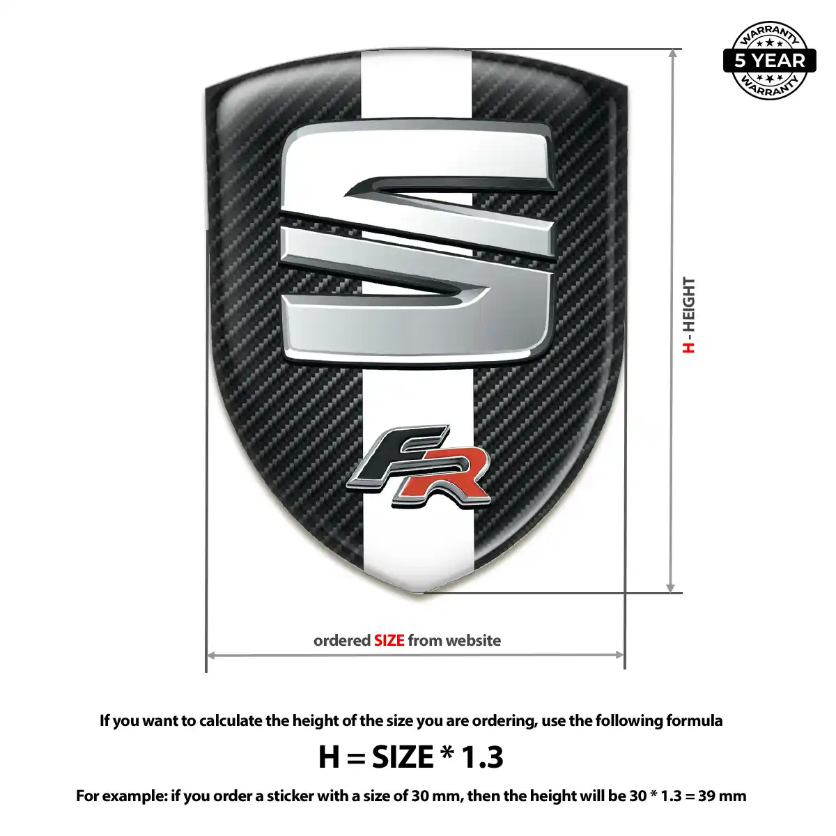 Seat Domed Logo Decal Superior Craft