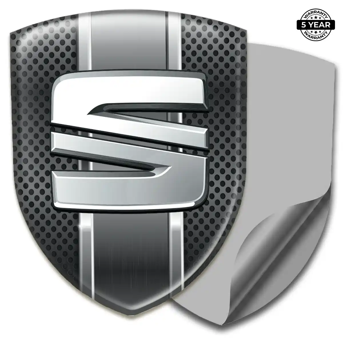 Seat Domed Logo Sticker Elite Finish