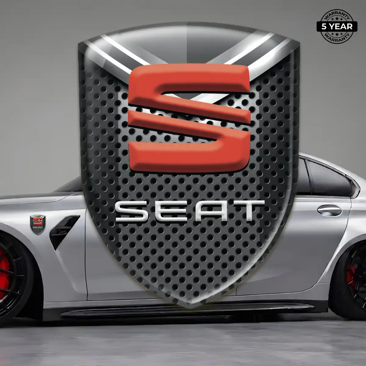 Seat Domed Logo Sticker Signature Grade