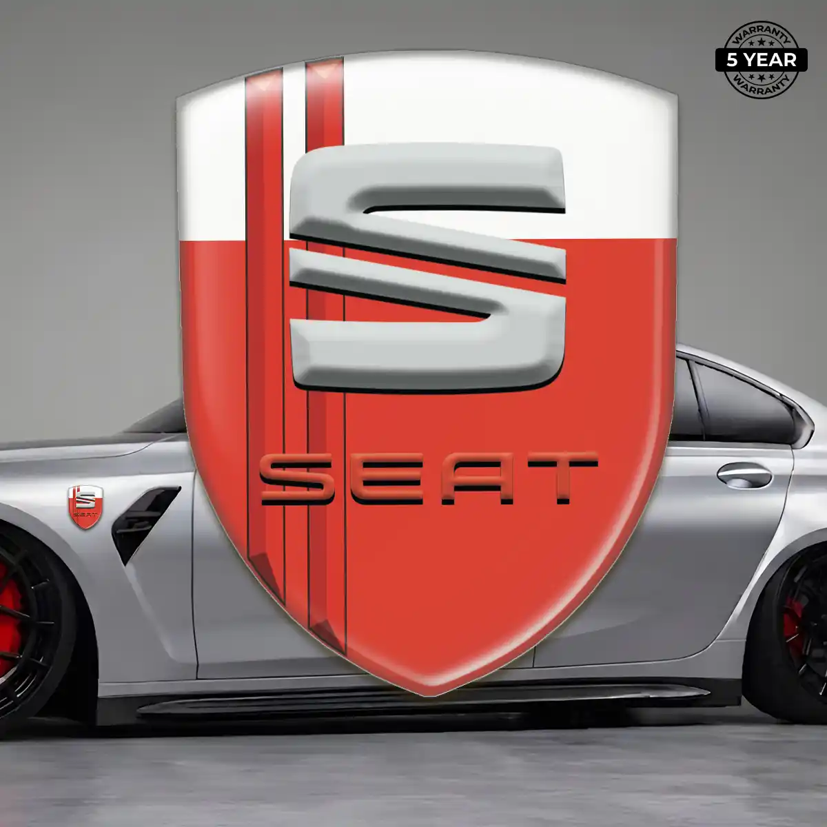 Seat Domed Logo Sticker Superior Craft
