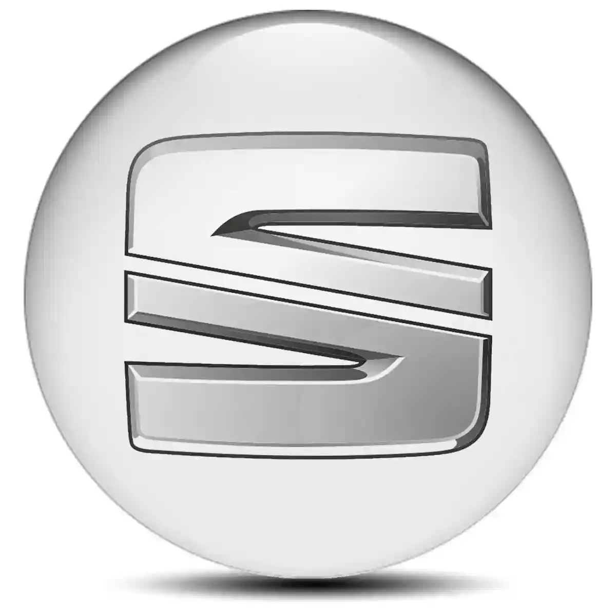 Seat Domed Sticker Elite Finish