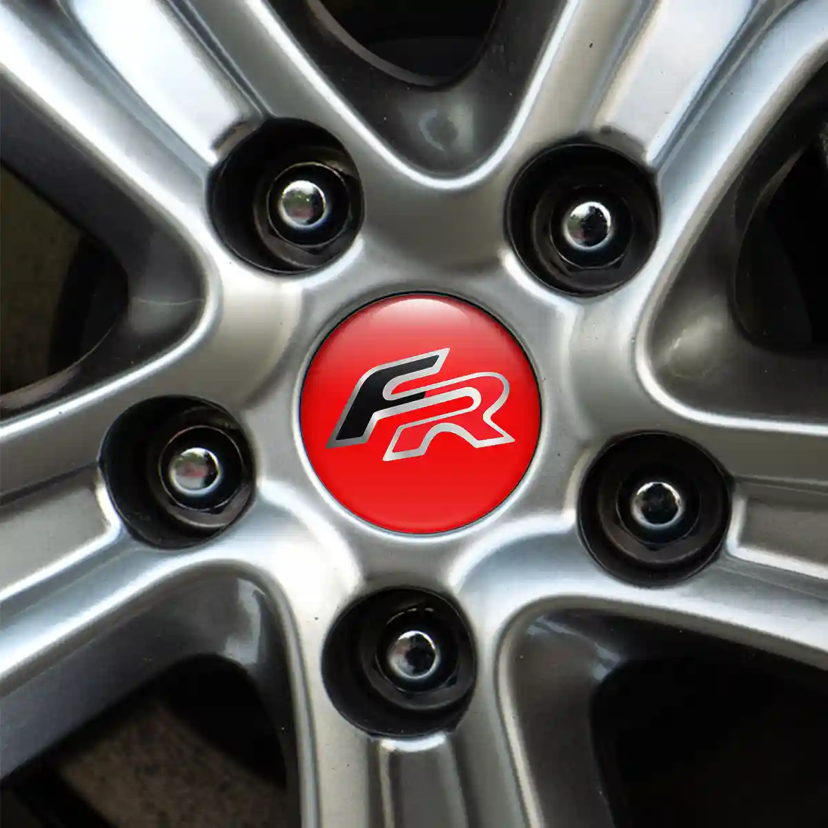 Seat Domed Sticker Self-Adhesive Sleek Style