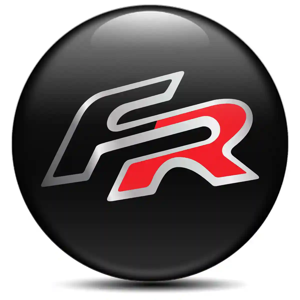 Seat Domed Sticker Sleek Style