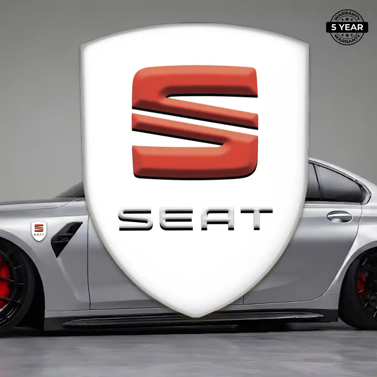 Seat Emblem Badge Logo Elite Finish