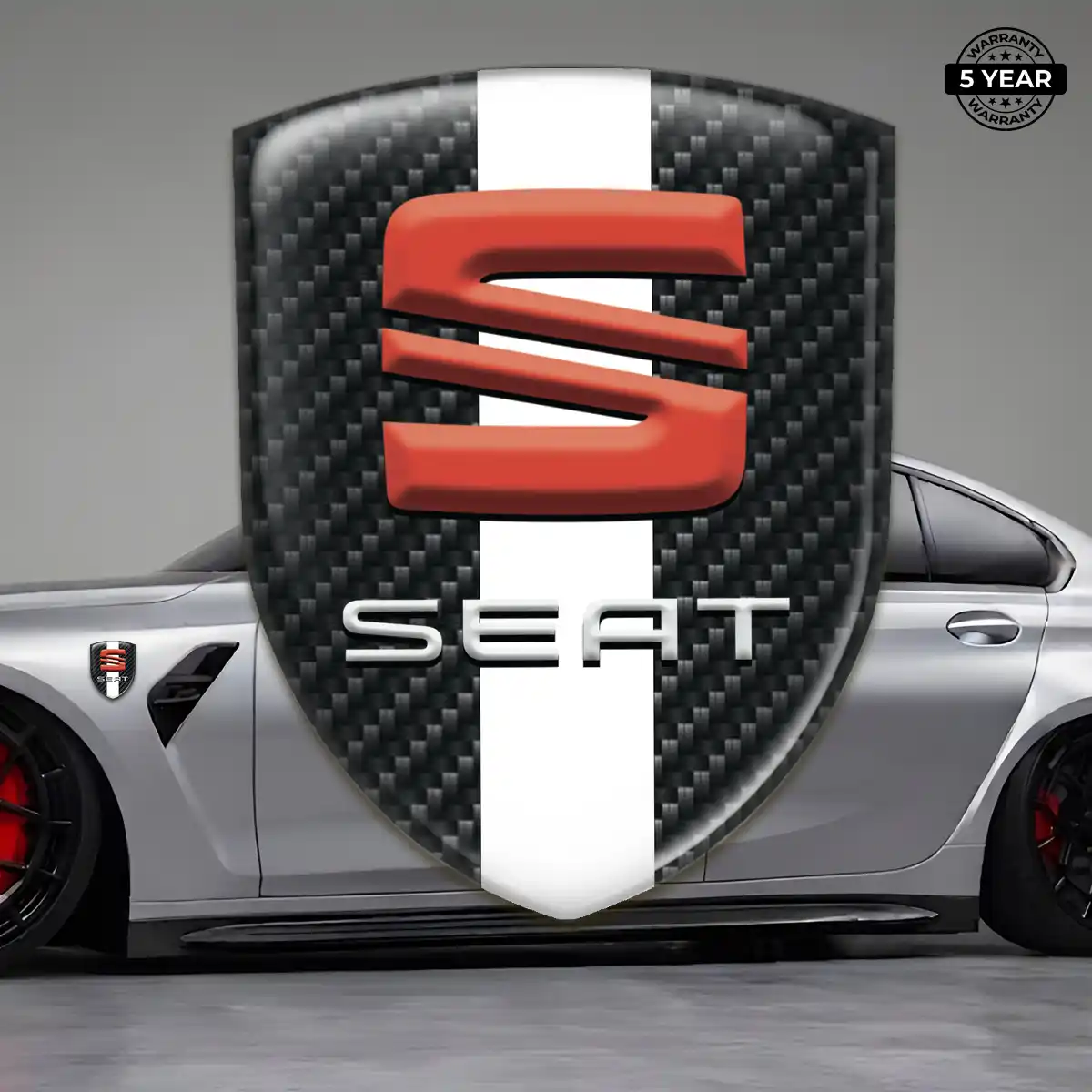 Seat Emblem Badge Logo Prestige Line