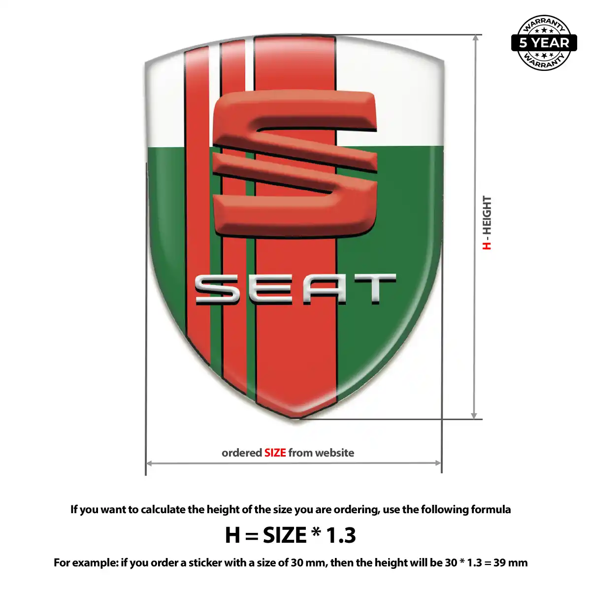 Seat Emblem Badge Logo Sleek Style