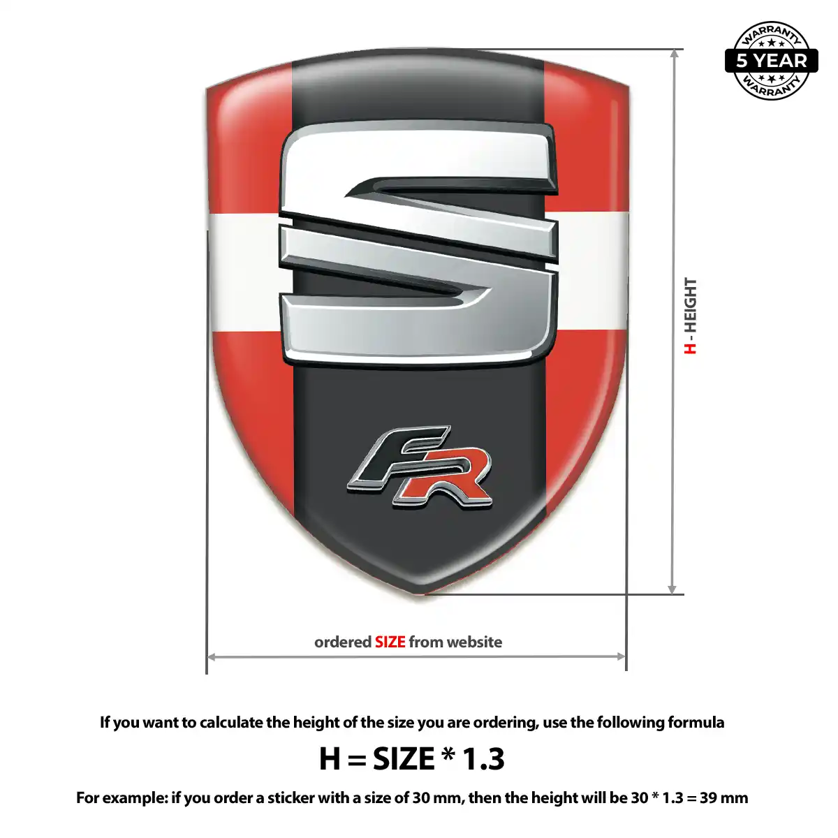 Seat Emblem Crest Refined Design